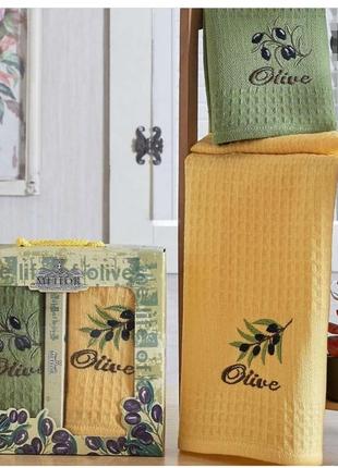 Кухонні рушники 40*60 (2шт),подарунковий комплект, туреччина