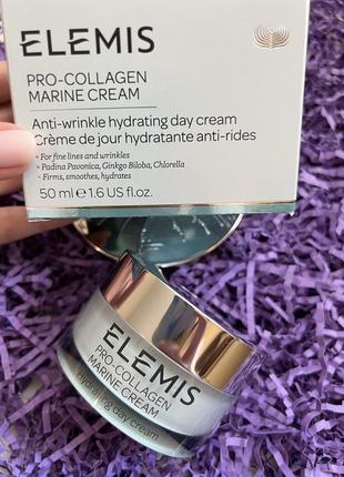 Бестселлер! антивозрастной омолаживающий крем для лица elemis pro-collagen marine cream, 50 мл6 фото