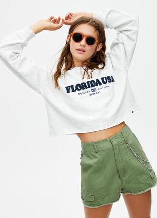 Світшот pull&bear вкорочений