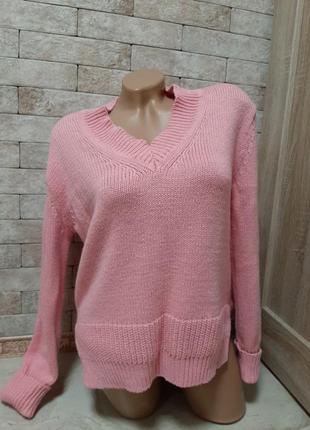 Свитер пуловер с разрезами