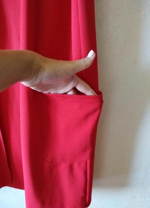 Летний красный кардиган жилетка накидка3 фото