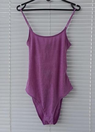 Боді в рубчик topshop