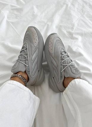 Высокое качество! женские кроссовки adidas ozelia grey6 фото