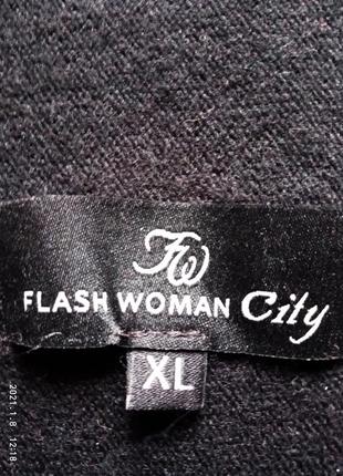 (399) чудесный шерстяной кардиган  flash woman  city  оверсайз  /размер  xl6 фото