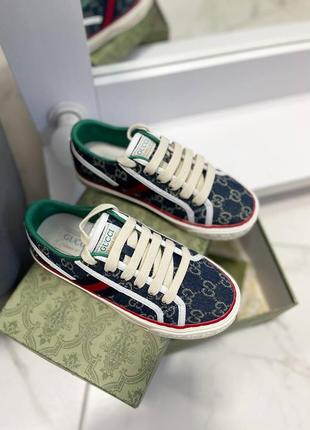 Низькі снікери кеди gucci текстиль