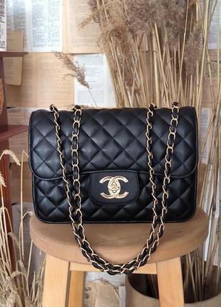 Chanel 2.55 black1 фото