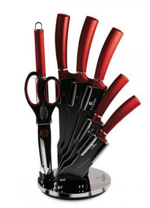 Набор ножей 8 предметов berlinger haus metallic line burgundy edition bh-2562
