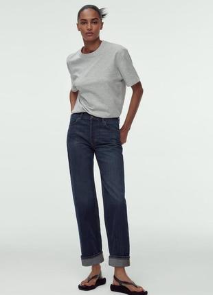 Джинси zw boyfriend loose mid rise zara