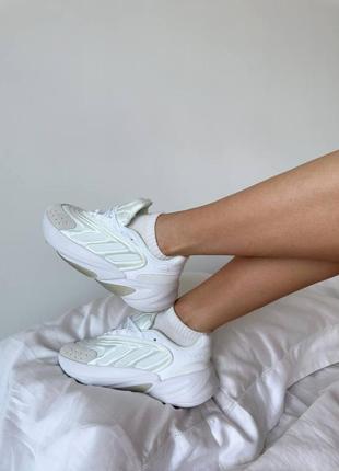 Высокое качество! женские кроссовки adidas ozelia white3 фото