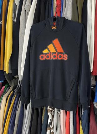 Мужское черное худи adidas vintage2 фото