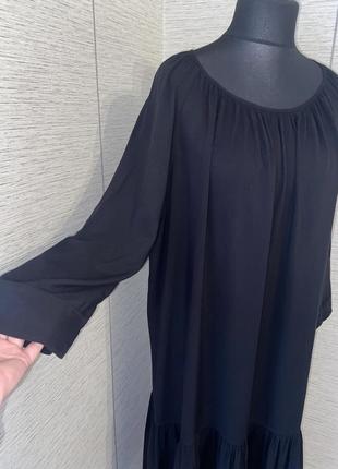 Черное длинное платье h&amp;m5 фото