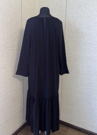 Черное длинное платье h&amp;m6 фото
