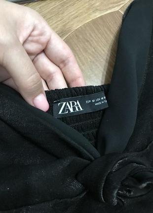 Топ с глиттером на тонких бретелях zara5 фото