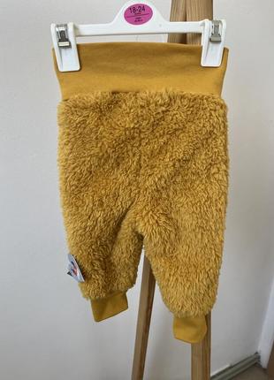 Теплые осенние брюки желтые шторы с начесом для младенцев штаны для девочки штаны для мальчика2 фото