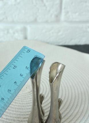 Мініатюрні вази лебедя в стилі ар-деко (посріблені). продаються парою.