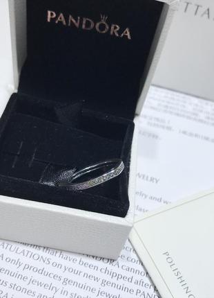 Серебряное кольцо пандора "сияющая радуга любви"5 фото