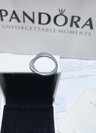 Серебряное кольцо пандора "сияющая радуга любви"4 фото