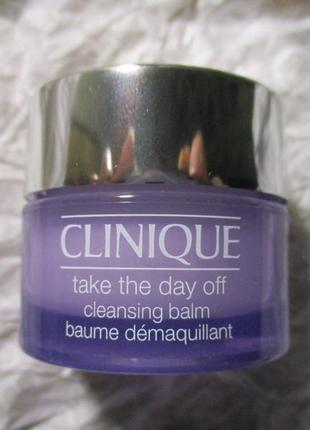 Бальзам для зняття стійкого макіяжу clinique take the day off cleansing balm1 фото