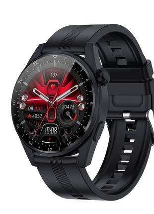 Круглий вологостійкий розумний смарт годинник smart watch xo w3 pro+ ips дисплей ip68 оплата alipay battery 300mah1 фото