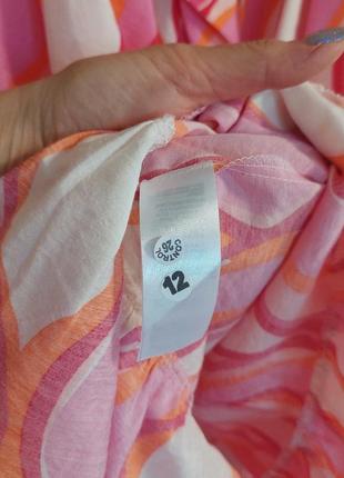 Розовое платье макси с принтом tesco f&f clothing fw bridge issie на бретелях(14-16 размер)9 фото