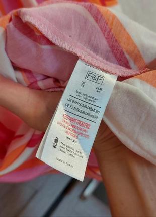 Розовое платье макси с принтом tesco f&f clothing fw bridge issie на бретелях(14-16 размер)8 фото