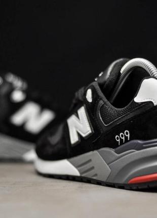 Кросівки new balance 999 (чёрные с белым)