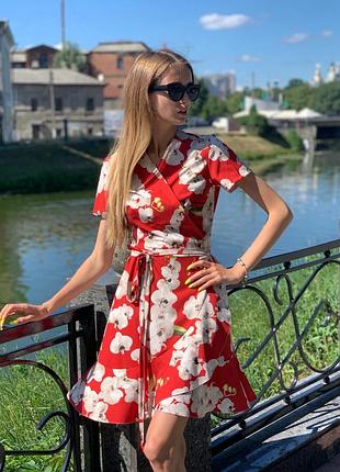 Красное платье на запах