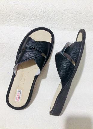 Тапочки тапки кожа