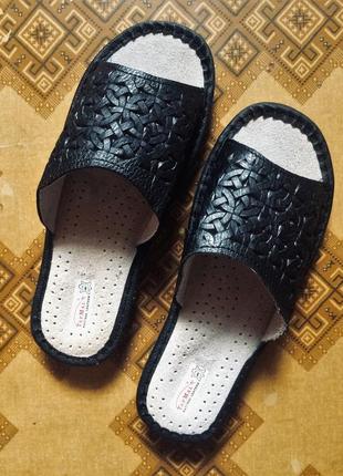 Тапочки тапки кожа
