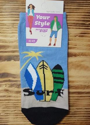 Шкарпетки низькі молодіжні "surf", розмір 41-43