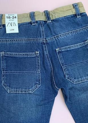 Стильні джинси zara, з м’якенького трикотажною підкладкою6 фото