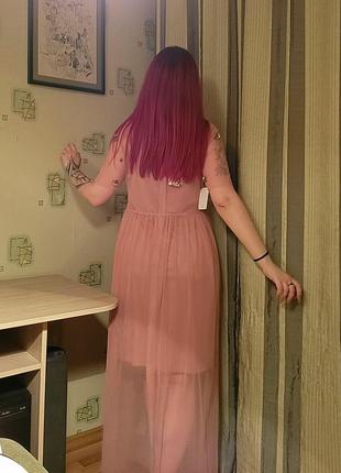 Вишукана рожево-персикова сукня принцеси.🩷4 фото