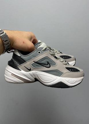 Кроссовки женские nike m2k tekno «atmosphere grey black’ 22 фото