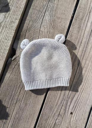 Шапка для малышей шапка детская 3-6+ месяцев