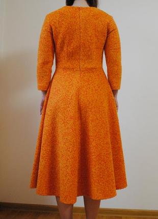 Шерстяное, оранжевое платье r.u.a.2 фото