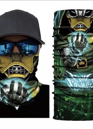 Мото бафф dart duck. качественная маска на лицо