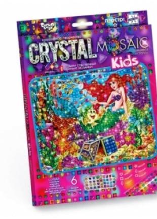 Мозаика из цветных кристаллов: crystal mosaic kids crmk-01-05 русалочка tm danko toys (1/10)