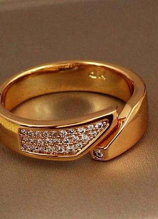Кільце xuping jewelry сіам р 18+ золотисте