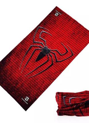 Мото бафф spider man logo red. качественная бафф на лицо1 фото