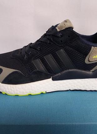 Кроссовки мужские синие adidas nite jogger