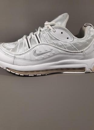 Кросівки чоловічі nike air max 98 white найк аir макс білі а118-2