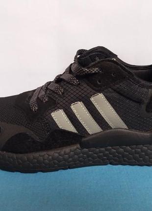 Кроссовки мужские черные adidas nite jogger