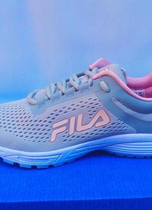 Кросівки жіночі літні сітка сірі Cropped fila