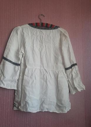 Шикарная эффектная белая вышиванка рубашка от kappahl5 фото