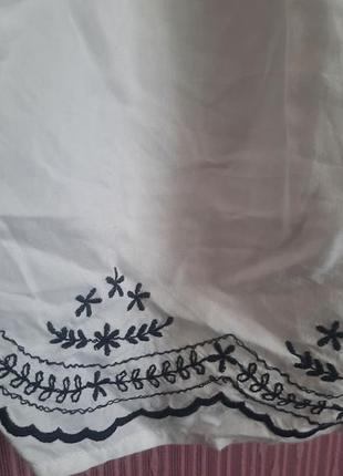 Шикарная эффектная белая вышиванка рубашка от kappahl4 фото