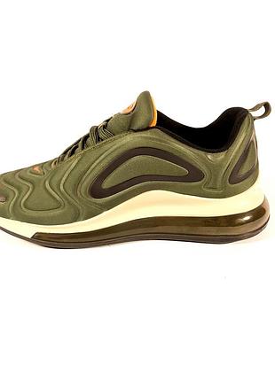 Кросівки чоловічі nike air max 720 triple хакі кросівки з хорошою фіксацією кросівки для активного відпочинку