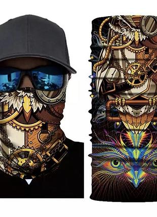 Мото бафф  time keeper. качественная маска на лицо