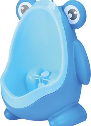 Горщик дитячий для хлопчика freeon happy frog blue1 фото