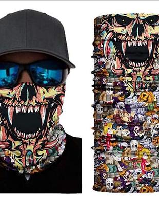Мото бафф soul eater. качественная маска на лицо