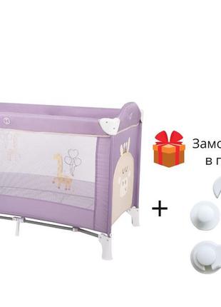 Ліжко-манеж freeon balloon giraffe purple